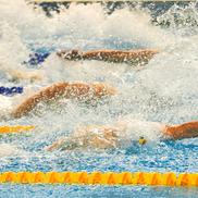 David Popovici în acțiune la Campionatele Naționale de la Otopeni în proba de 50 m liber FOTO Roxana Fleșeru