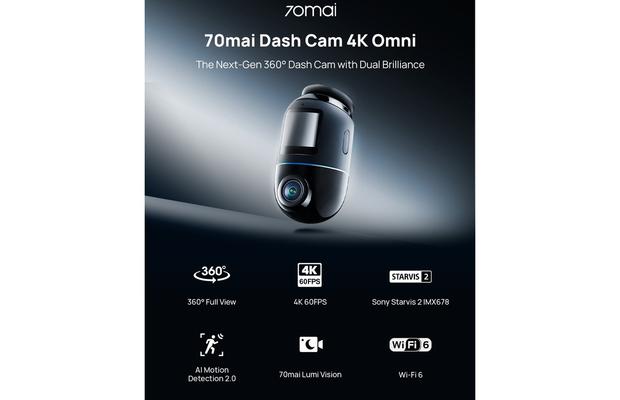 Una dintre cele mai performante camere auto din lume s-a lansat în România: 70mai Dash Cam 4K Omni disponibilă prin Black Tech Group