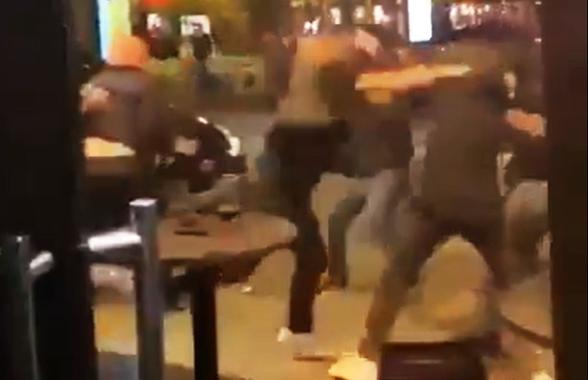 Scene violente înainte de sfertul din Champions League » Bătaie în stradă la Paris