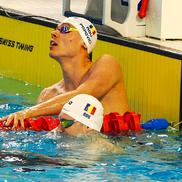 David Popovici alături de Patrick Dinu la finalul probei de 50 m liber  la Campionatele Naționale de la Otopeni  FOTO Roxana Fleșeru
