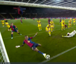 Golul lui Raphina din Barcelona - Borussia Dortmund, foto: captură Prima Sport