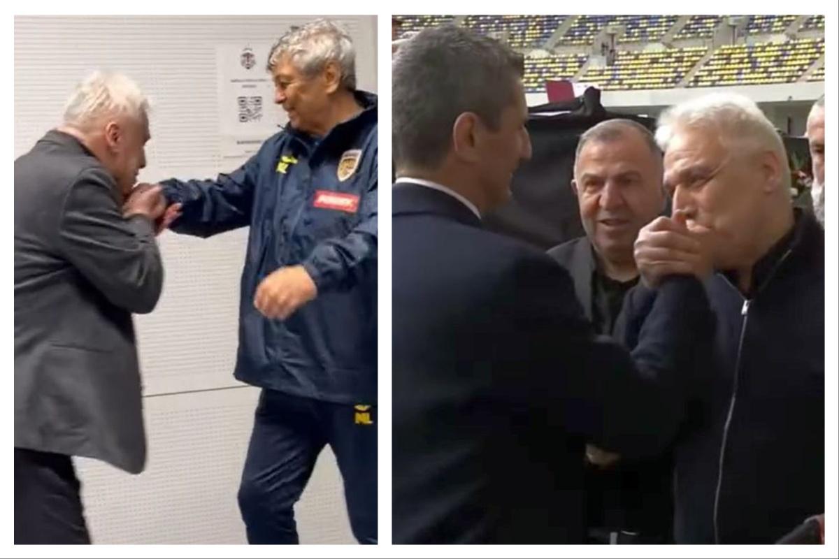 Turcul care i-a pupat mâna lui Mircea Lucescu a venit la priveghi și a făcut la fel cu Răzvan