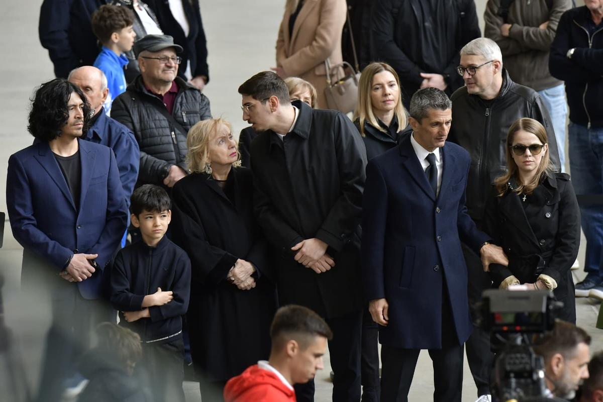 Delegația lui Dinamo, la sicriul lui Mircea Lucescu