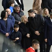 Delegația lui Dinamo, la sicriul lui Mircea Lucescu/ foto Cristi Preda (GSP)