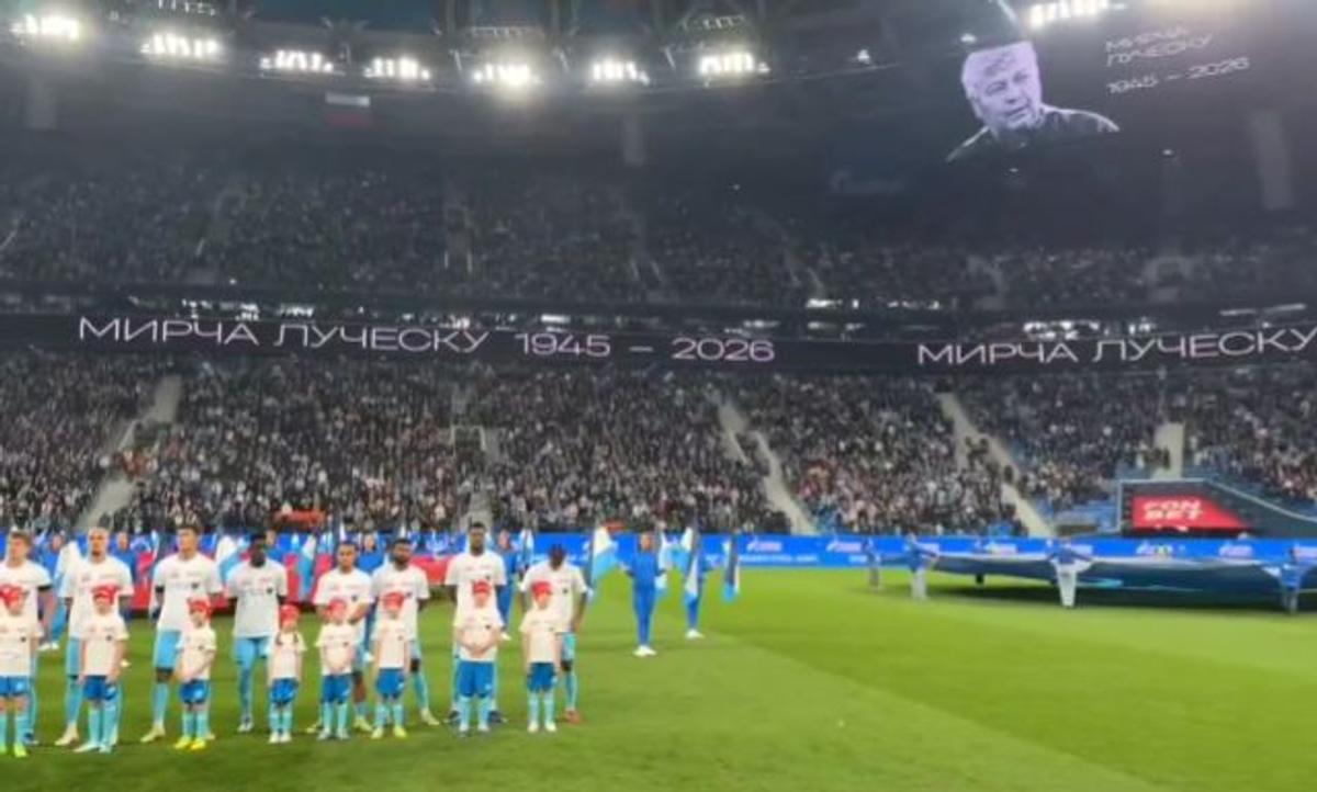 Minut de reculegere la St. Petersburg, înainte de Zenit - Spartak Moscova, în memoria lui Mircea Lucescu