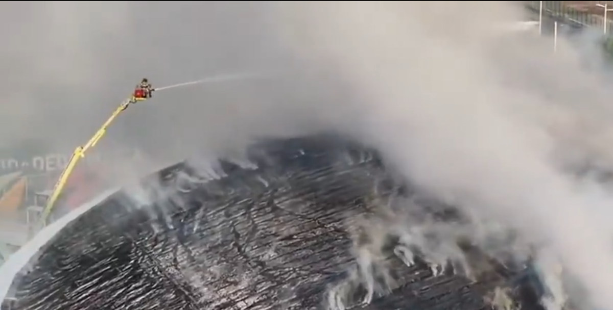 Incendiu la arena olimpică din Rio de Janeiro