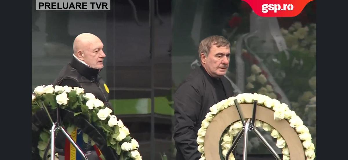 Gică Hagi a venit din nou la priveghiul lui Mircea Lucescu! „Regele”, în lacrimi lângă sicriu