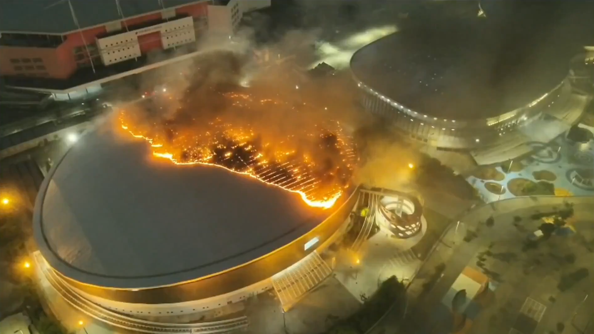 Incendiu la arena olimpică din Rio de Janeiro