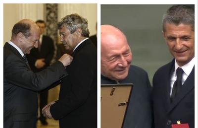 Acum 17 ani îl decora pe Mircea Lucescu, astăzi la priveghiul acestuia » Traian Băsescu: „Un singur cuvânt am de spus”
