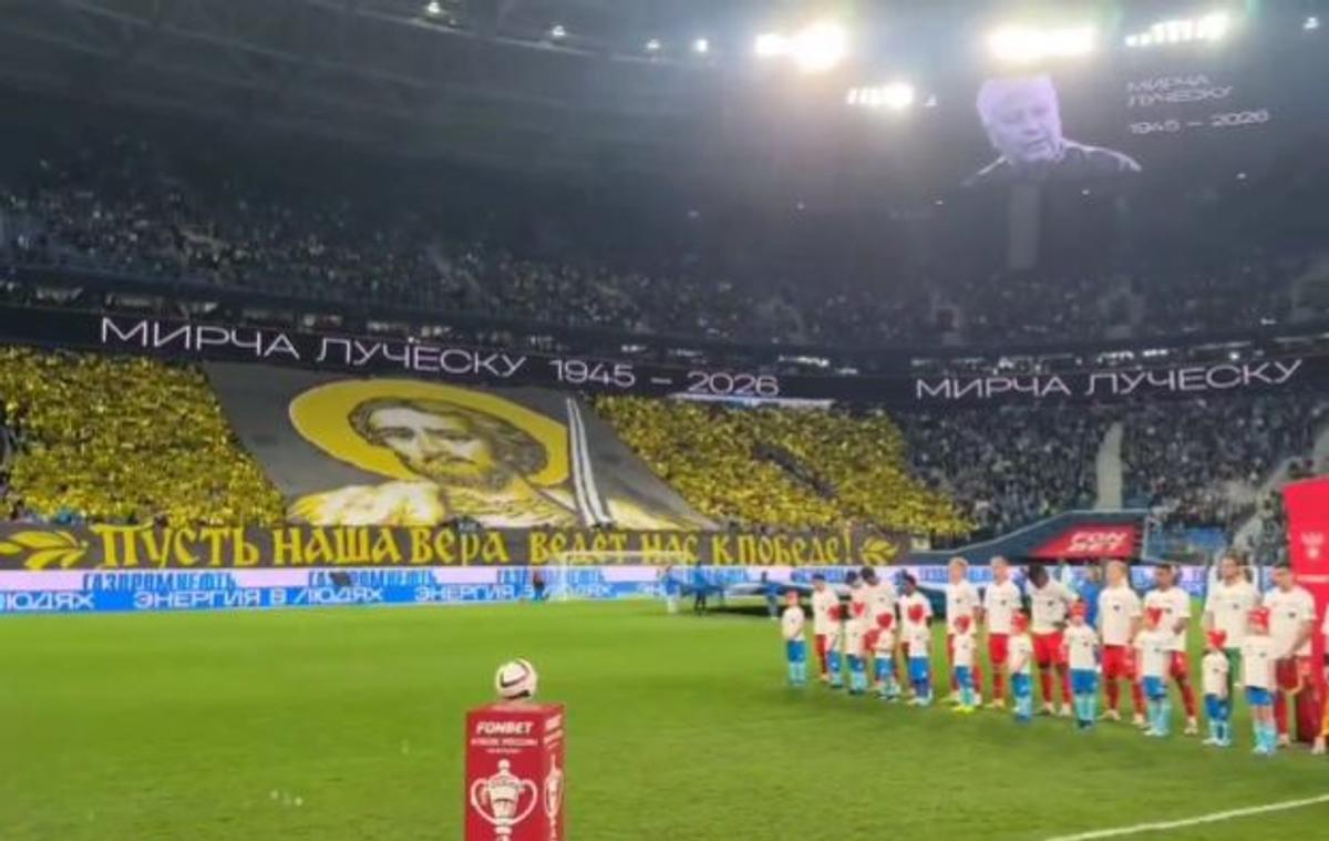 Minut de reculegere la St. Petersburg, înainte de Zenit - Spartak Moscova, în memoria lui Mircea Lucescu