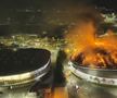 Incendiu la arena olimpică din Rio de Janeiro // capturi foto: X