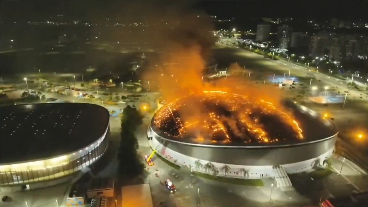 Incendiu la arena olimpică din Rio de Janeiro