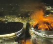 Incendiu la arena olimpică din Rio de Janeiro // capturi foto: X