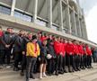 Delegația lui Dinamo, la sicriul lui Mircea Lucescu/ foto Cristi Preda (GSP)