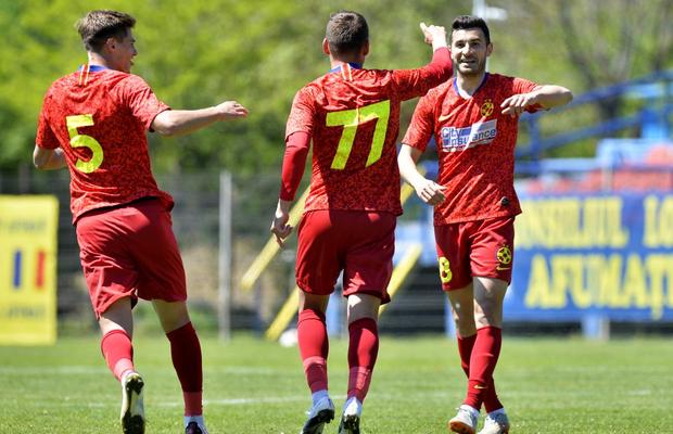 CS Afumați - FCSB 2 0-1. „Satelitul” lui Becali, victorie în turul „barajului”! Se conturează șocul cu CSA Steaua