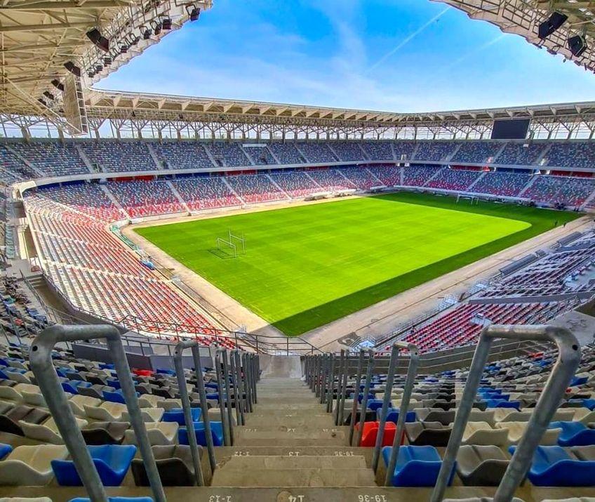 Stadionul Steaua nu a fost încă inaugurat. FOTO: CNI