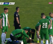 L-a umplut de sânge » Moment violent în Petrolul - Chiajna! „Roșu” direct arătat de arbitru