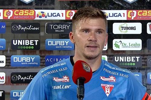 Florin Iacob, portar UTA Arad. 
Foto: Orange Sport