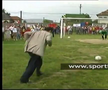 Gigi Becali a jucat fotbal pe stadionul din Stâlpeni, județul Argeș