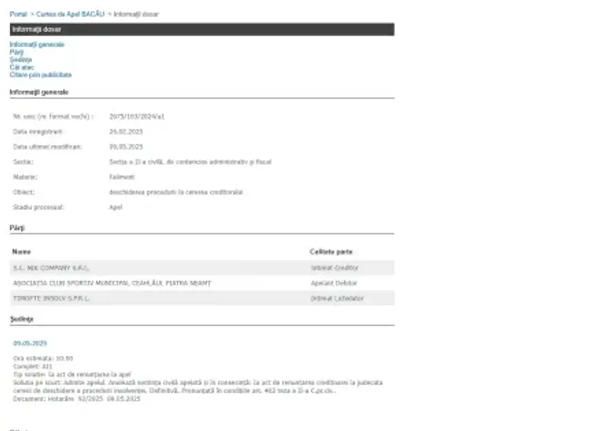 Veste MAJORĂ pentru echipa de tradiție din România: a ieșit din insolvență! » Decizia anunțată astăzi de instanță