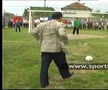 Gigi Becali a jucat fotbal pe stadionul din Stâlpeni, județul Argeș