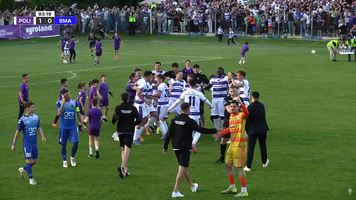 Politehnica Timișoara a promovat în Liga 2 după 3 ani