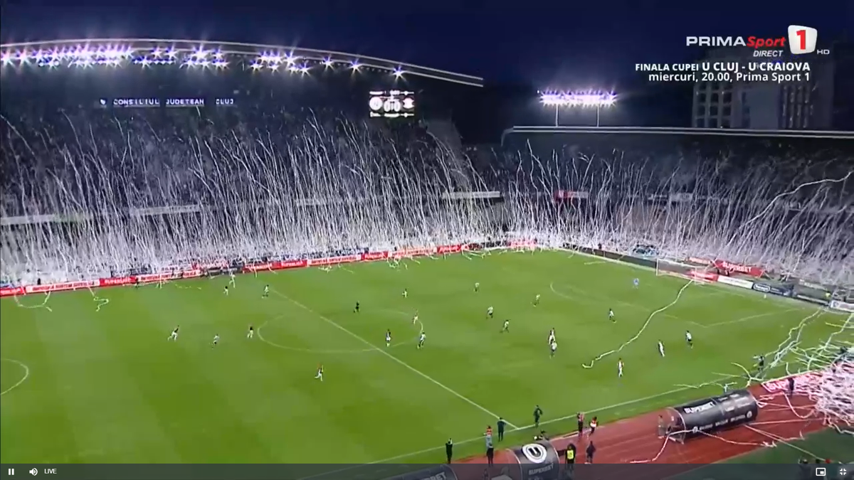 U Cluj - Rapid, imagini înainte de meci