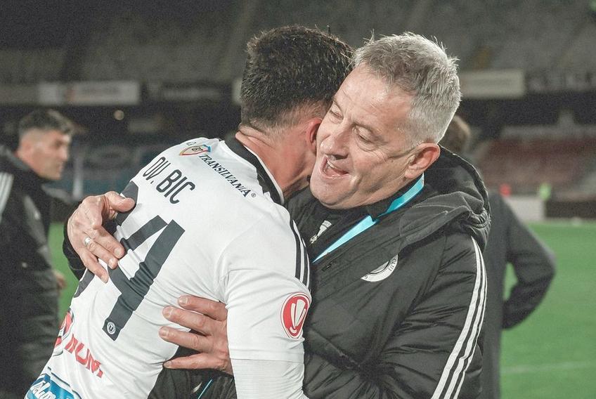 Cristiano Bergodi și Ovidiu Bic // FOTO: Facebook @FC Universitatea Cluj