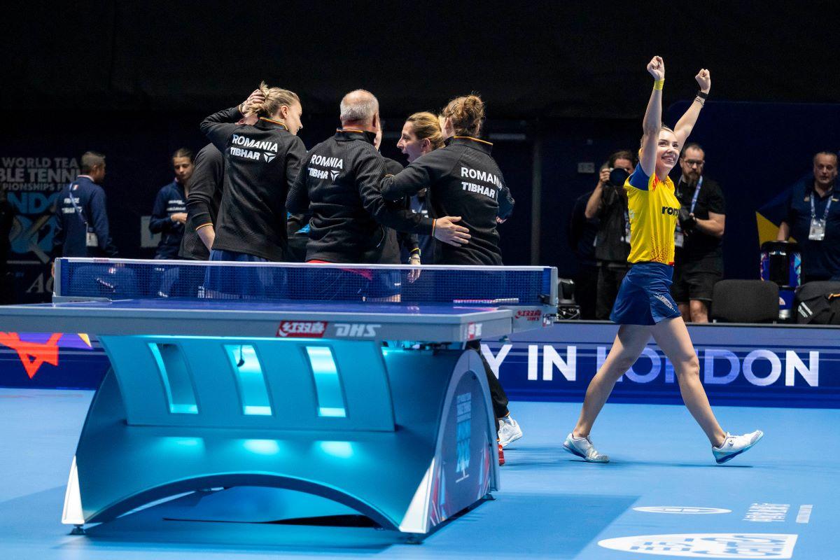 Medalie mondială după 26 de ani! România, sigură de podium la CM de tenis de masă pe echipe