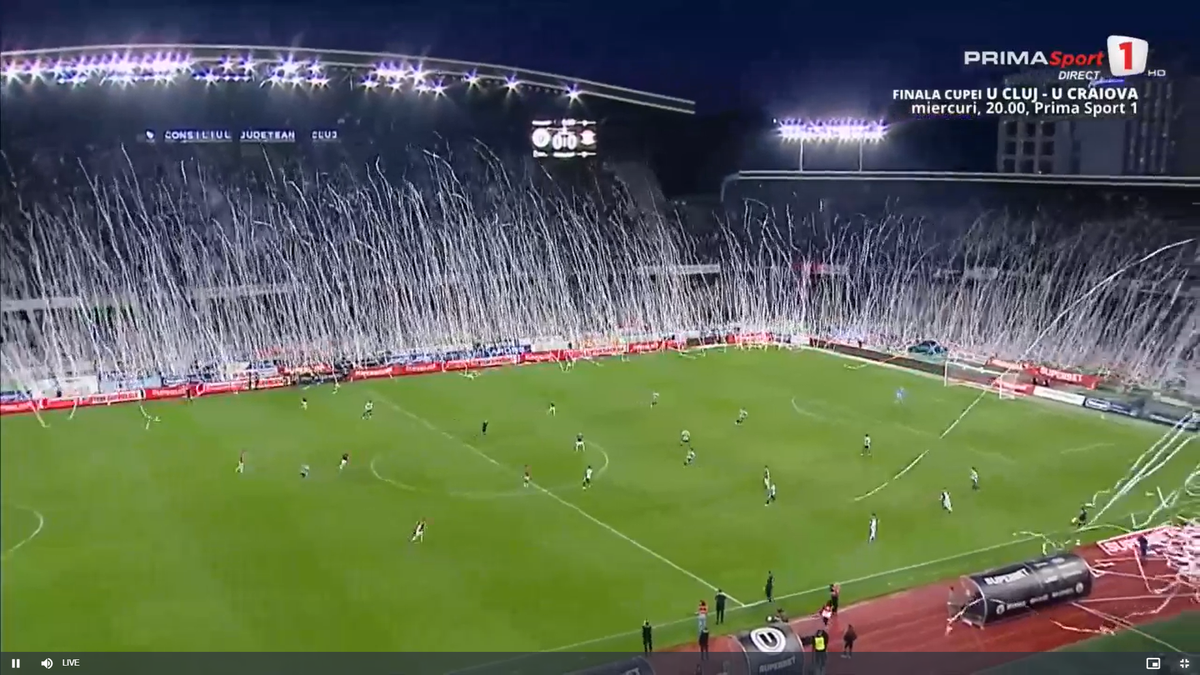 U Cluj - Rapid, imagini înainte de meci