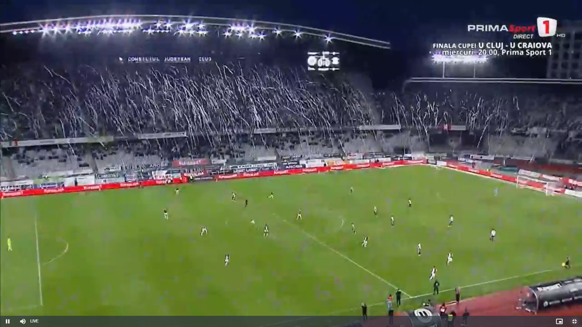 U Cluj - Rapid, imagini înainte de meci