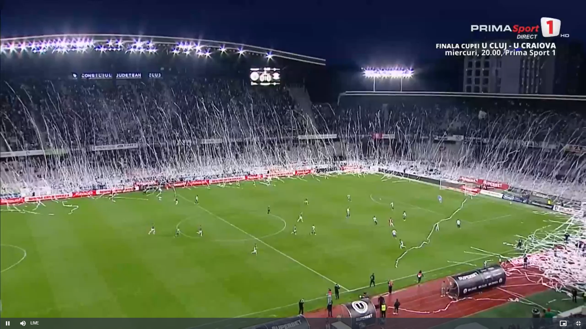 U Cluj - Rapid, imagini înainte de meci