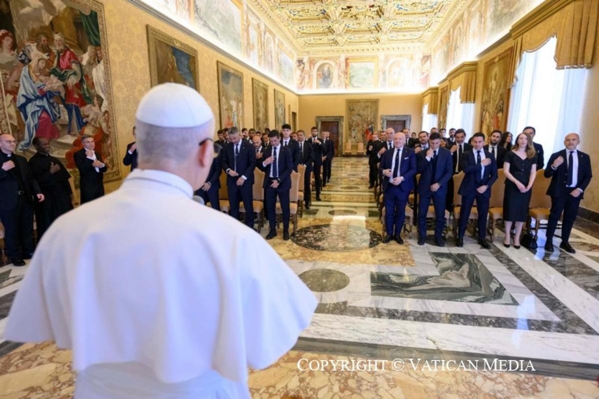 Cristi Chivu și Inter, vizită la Vatican