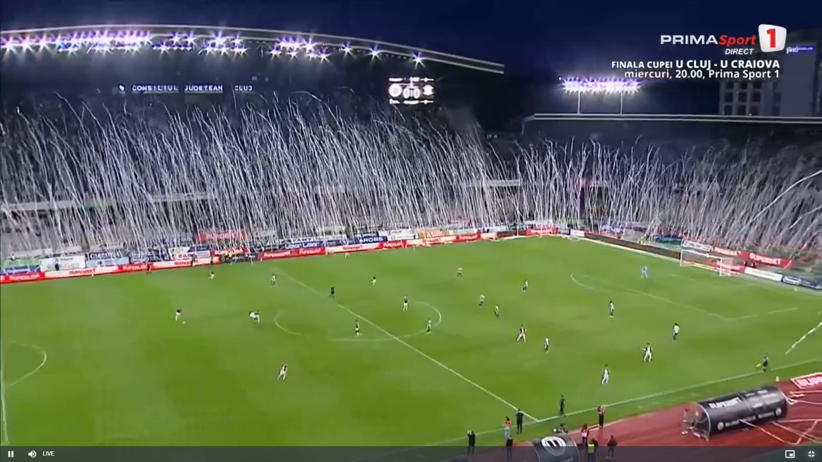U Cluj - Rapid, imagini înainte de meci