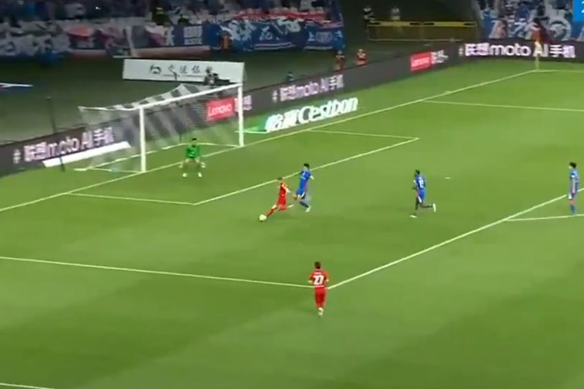 Alexandru Cîmpanu, un nou gol în China / foto: captură X