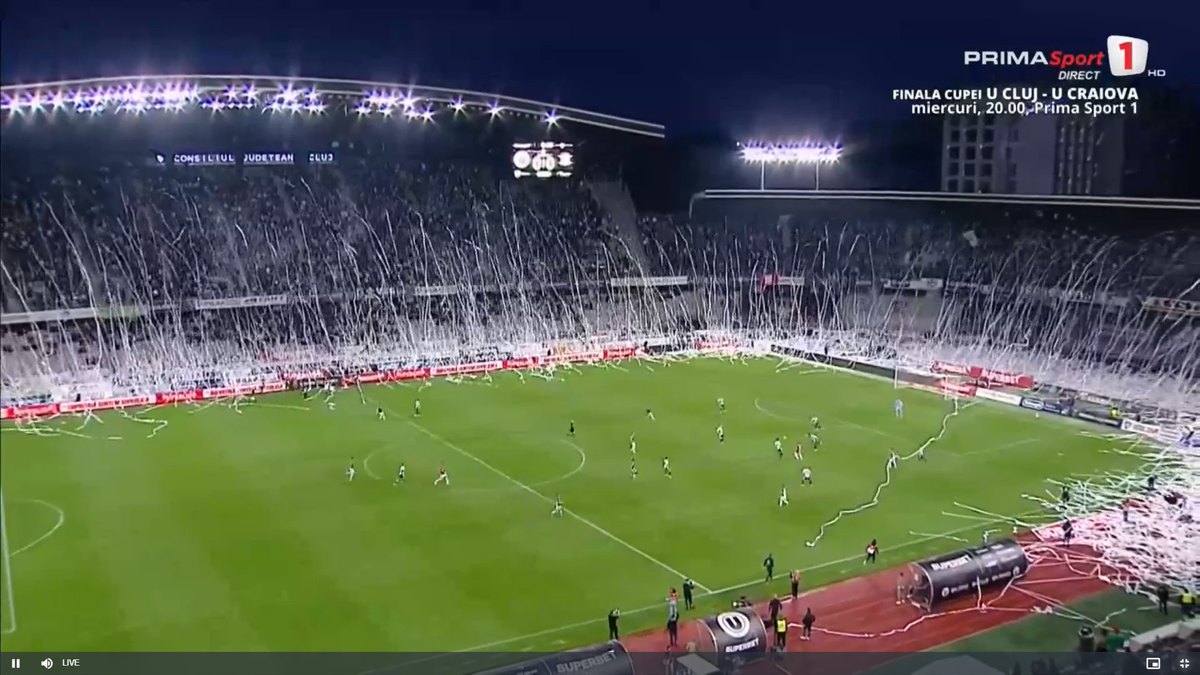 U Cluj - Rapid, imagini înainte de meci