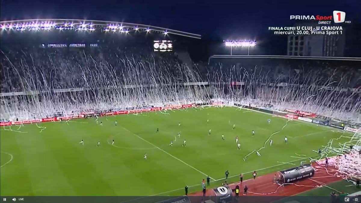 U Cluj - Rapid, imagini înainte de meci