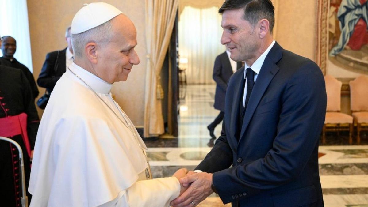 Cristi Chivu și Inter, vizită la Vatican