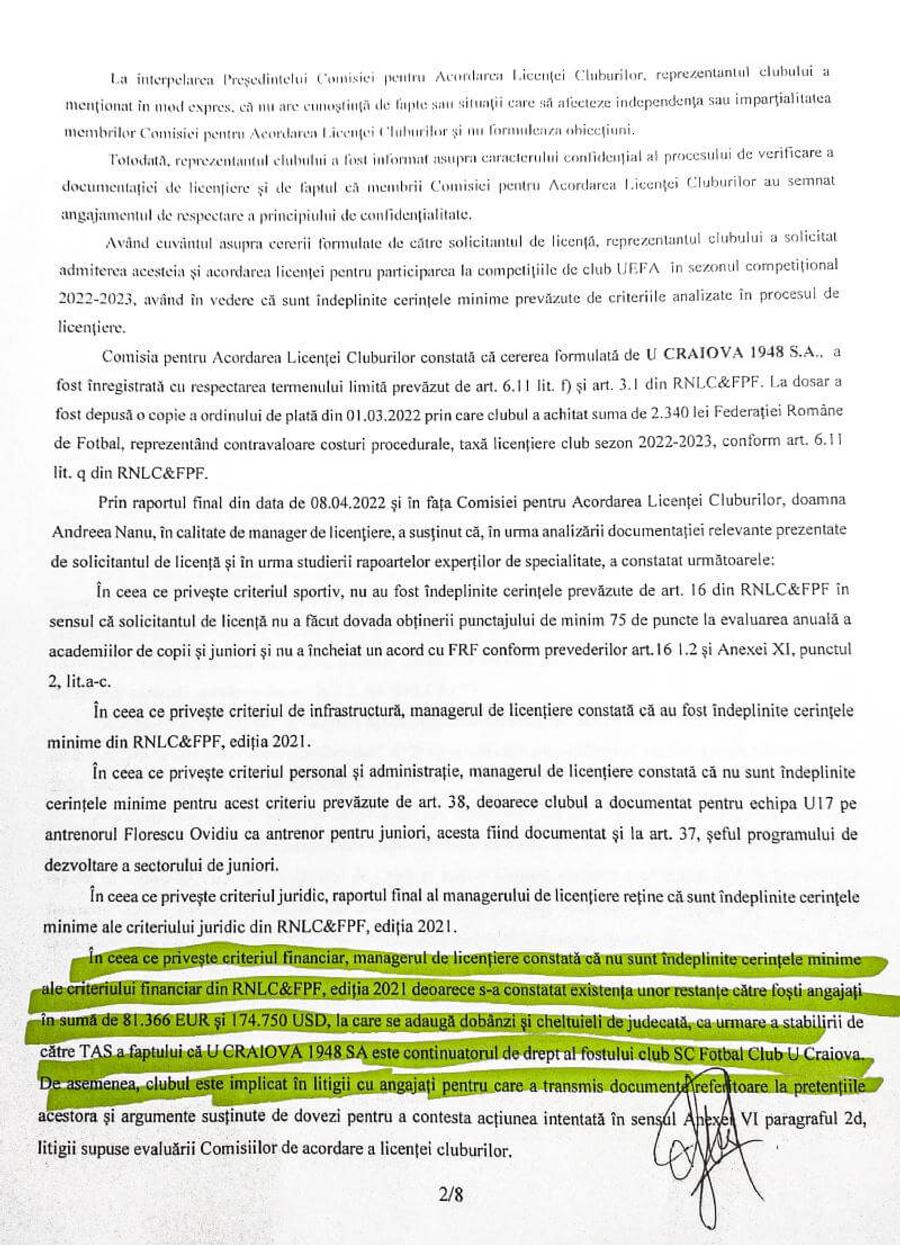FCU Craiova se laudă că nu a luat licența UEFA » Comunicatul oltenilor: „FRF confirmă că suntem echipa originală” + Documentele prezentate de echipa lui Mititelu