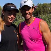 Rafael Nadal și Paula Badosa, în urmă cu câțiva ani