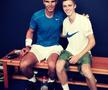 Rafael Nadal și Andrey Rublev, în trecut