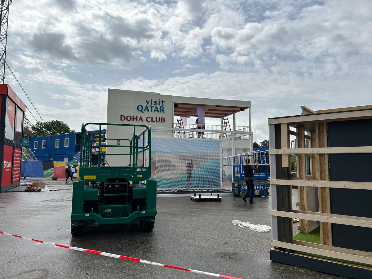 Cum arată lucrările la Fan Zone-ul EURO 2024 din Munchen