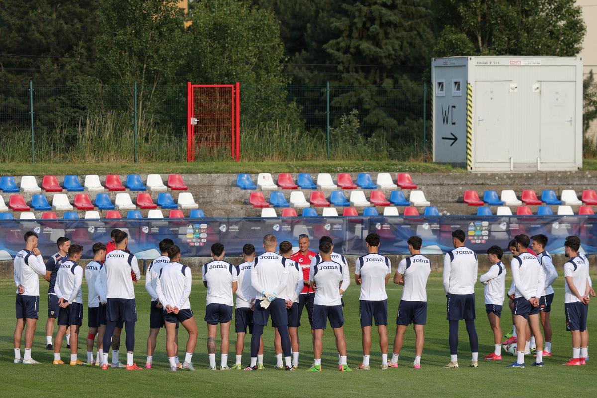 Antrenament România U21 la Bratislava