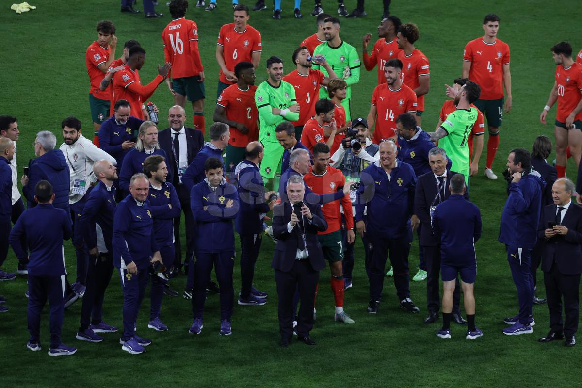 Imagini după finala Ligii Naţiunilor