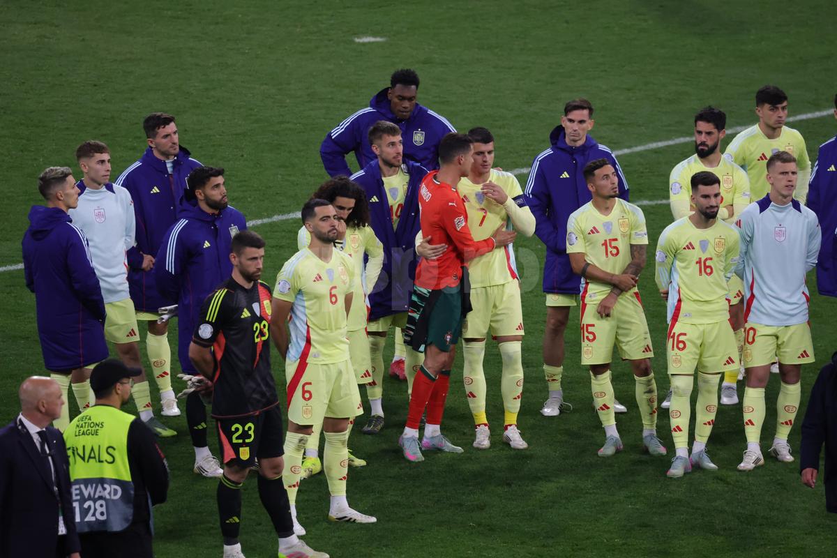 Imagini după finala Ligii Naţiunilor