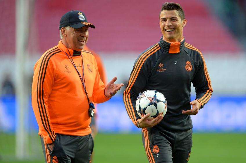 Carlo Ancelotti și Cristiano Ronaldo. FOTO: Getty Images