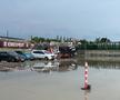 Baza Constructorul, după furtuna care a făcut prăpăd în București