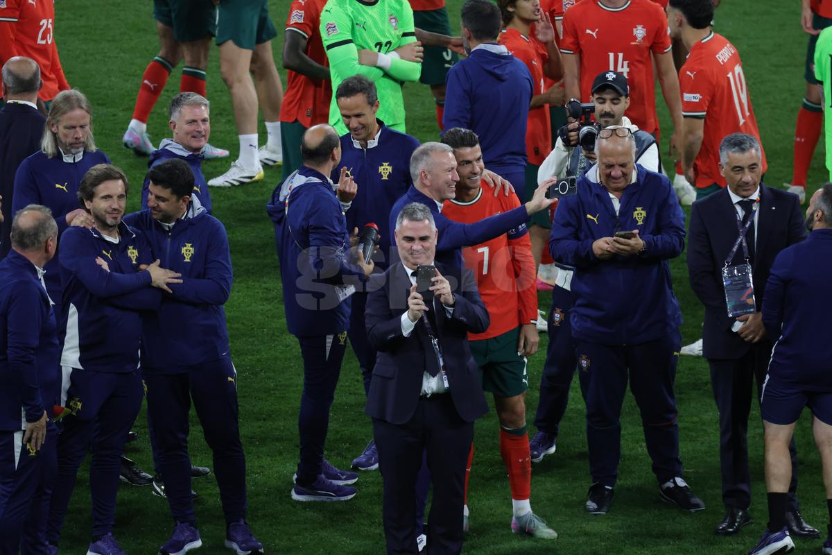 Imagini după finala Ligii Naţiunilor