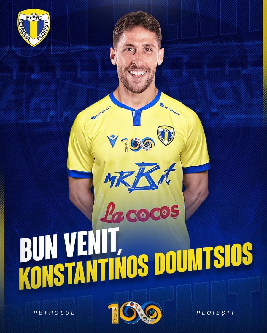 Atacantul grec Konstantinos Doumtsios, ultima dată la Den Bosch, a fost prezentat la clubul din Superligă