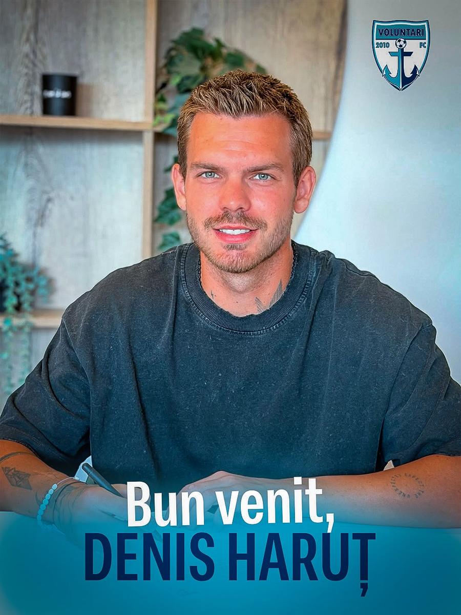 Denis Haruț a semnat în Superliga: „Mult succes!”